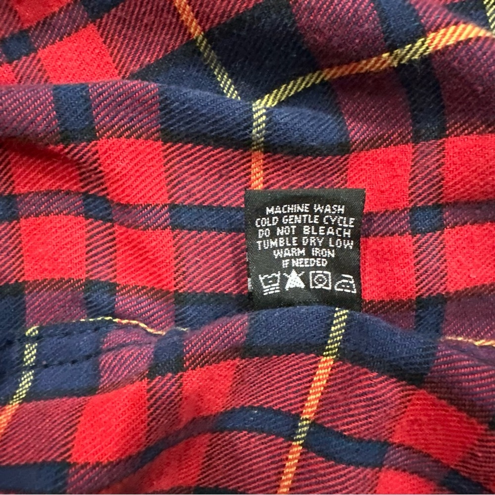 Rue 21 Carbon Men's Flannel Red Plaid Button-Up Shirt X-large - Picture 6 of 6
